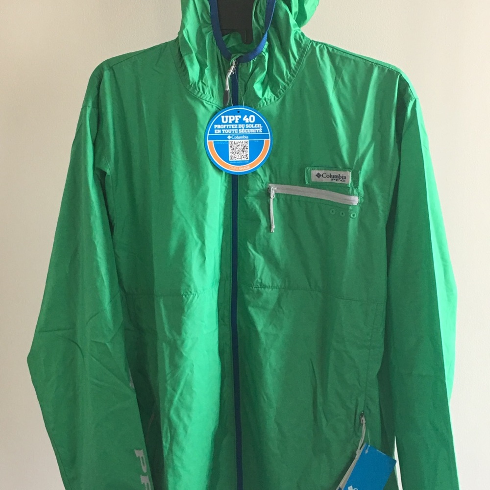 NWT Columbia waterproof SPF 40 rain coat